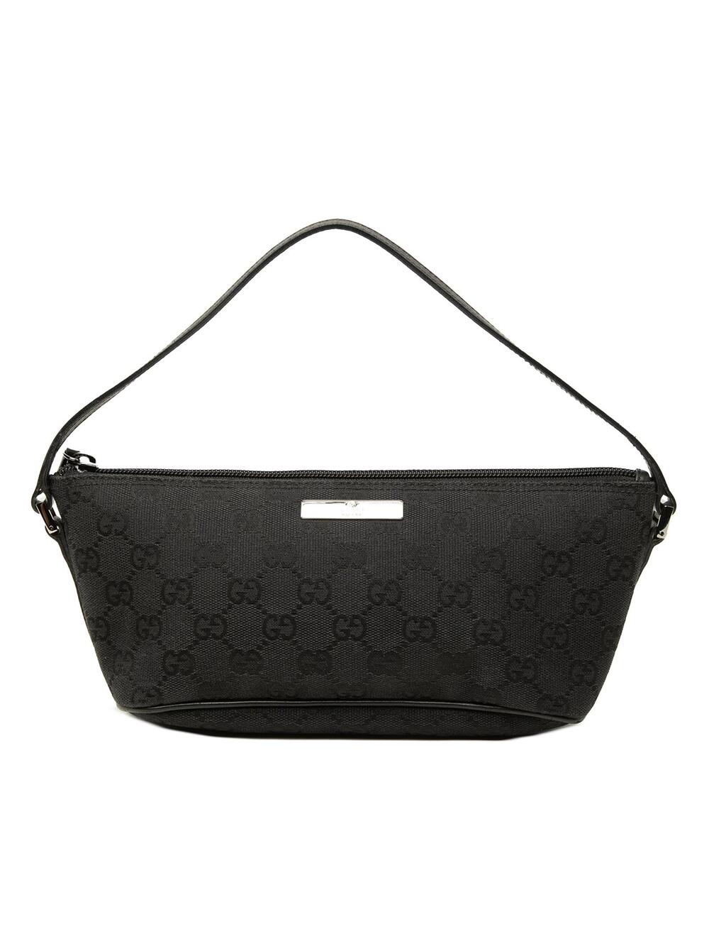 Gucci Gg Canvas Boat Pre-Loved Shoulder #362474G46B